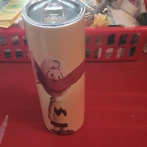 Peanuts Cream and Red Drinkware Tumbler
